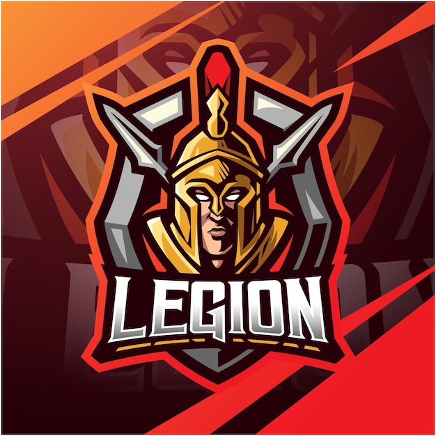 Création De Logo De Mascotte Esport Guerrier Légion