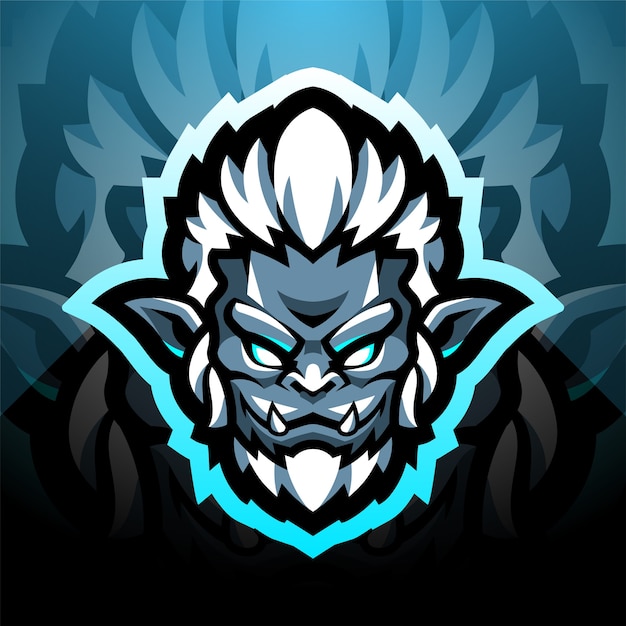 Création De Logo De Mascotte Esport Head Yeti