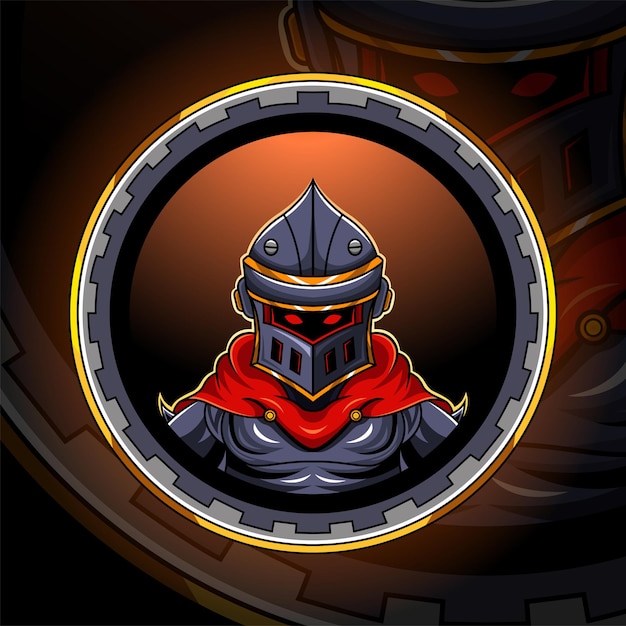 Création De Logo De Mascotte Esport Tête De Chevalier