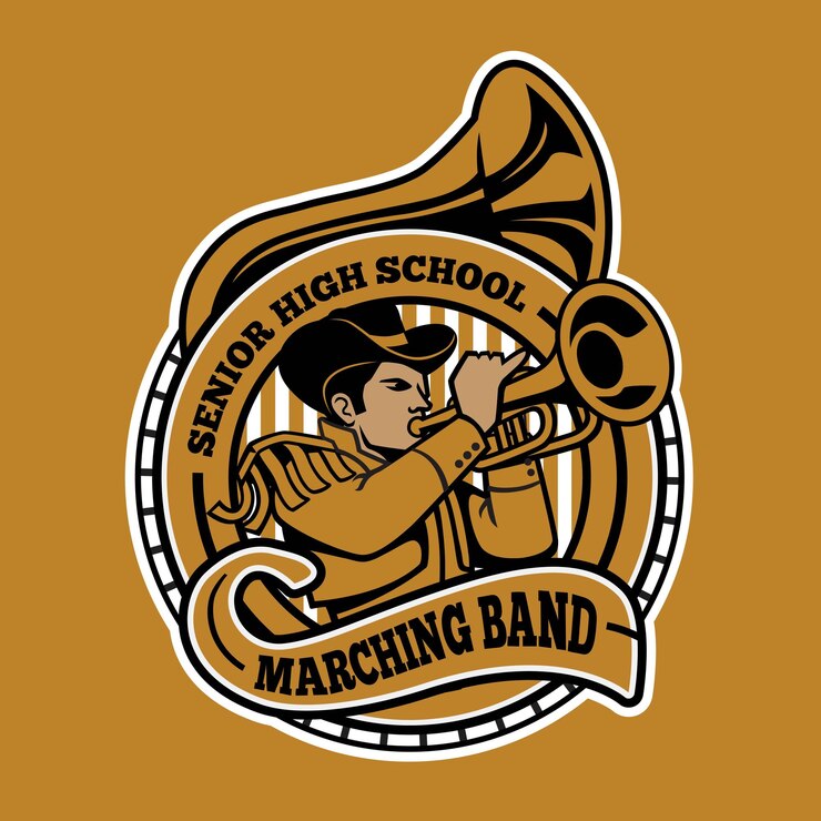 Création de logo de mascotte de fanfare