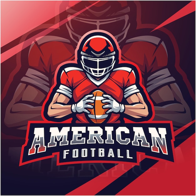 Création De Logo De Mascotte De Football Américain Esport