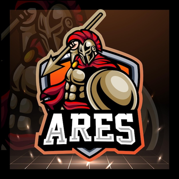 Création De Logo De Mascotte Grecque Ares