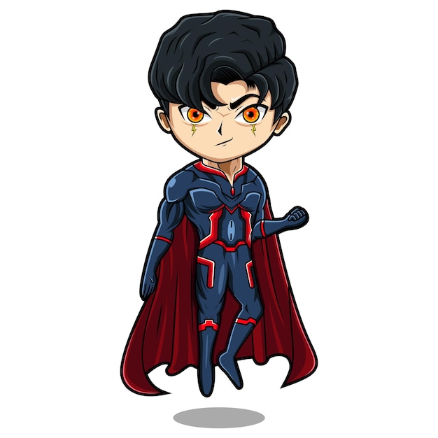 Création De Logo De Mascotte De Héros De Superboy