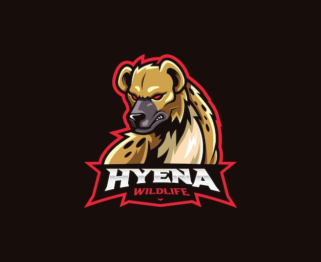 Création de logo de mascotte hyène