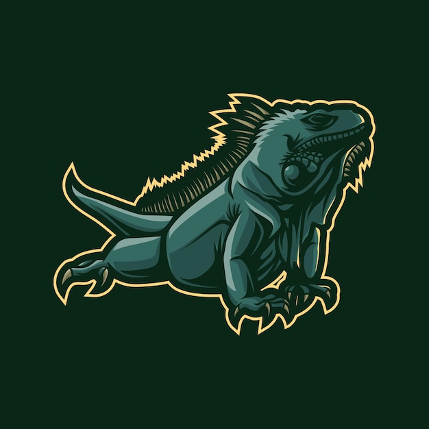 Création De Logo Mascotte Iguane