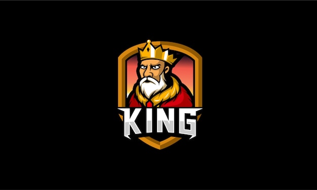 Vecteur création de logo de mascotte king esport