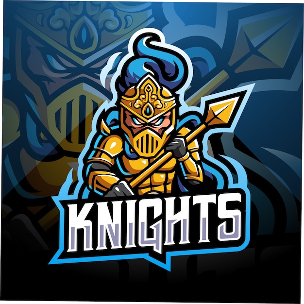 Création De Logo De Mascotte Knight Esport