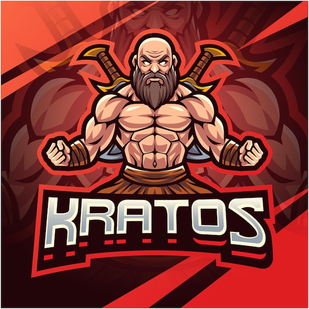 Création De Logo De Mascotte Kratos Esport