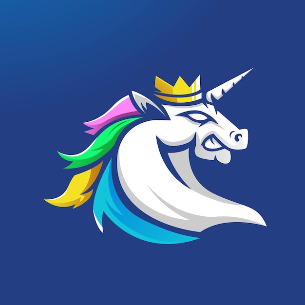 Création De Logo De Mascotte De Licorne