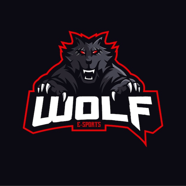 Création De Logo De Mascotte De Loup