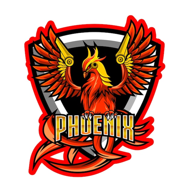 Création De Logo De Mascotte Phoenix Esport