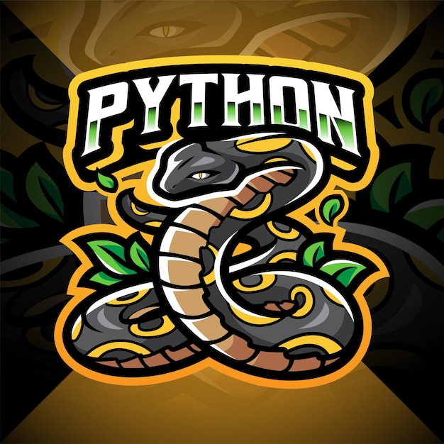 Création De Logo Mascotte Python Esport