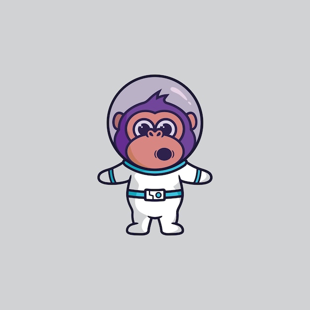 Création De Logo De Mascotte De Singe Astro