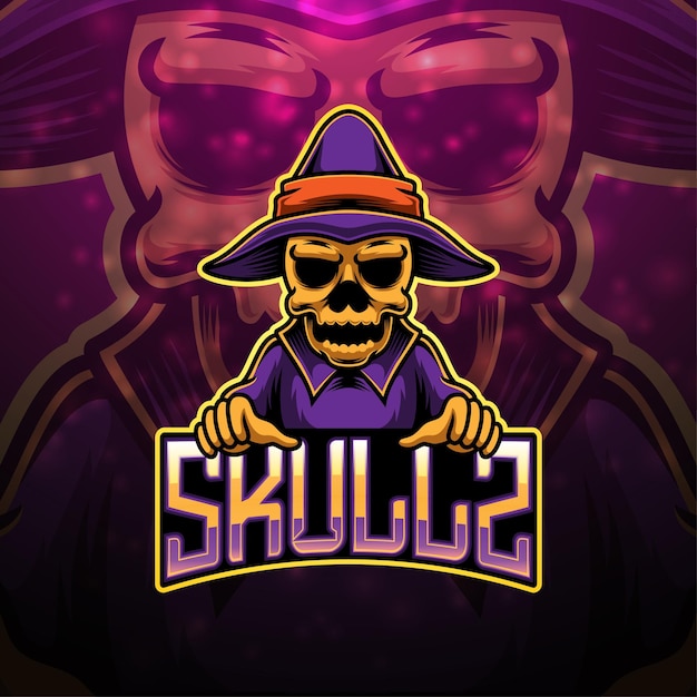 Création De Logo De Mascotte Skull Esport