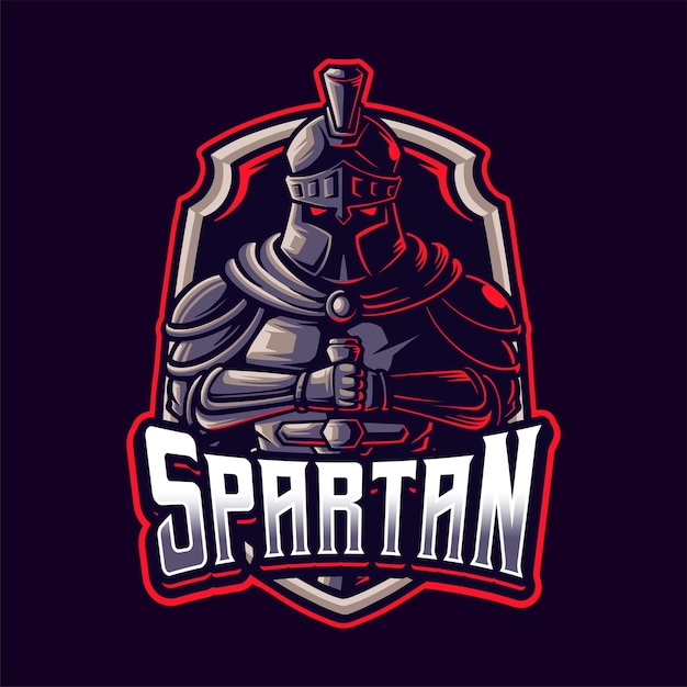 Création De Logo Mascotte Spartan Gladitor Esport