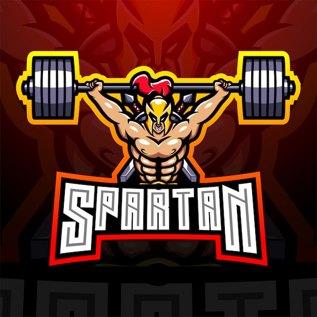 Création De Logo De Mascotte Spartiate Esport