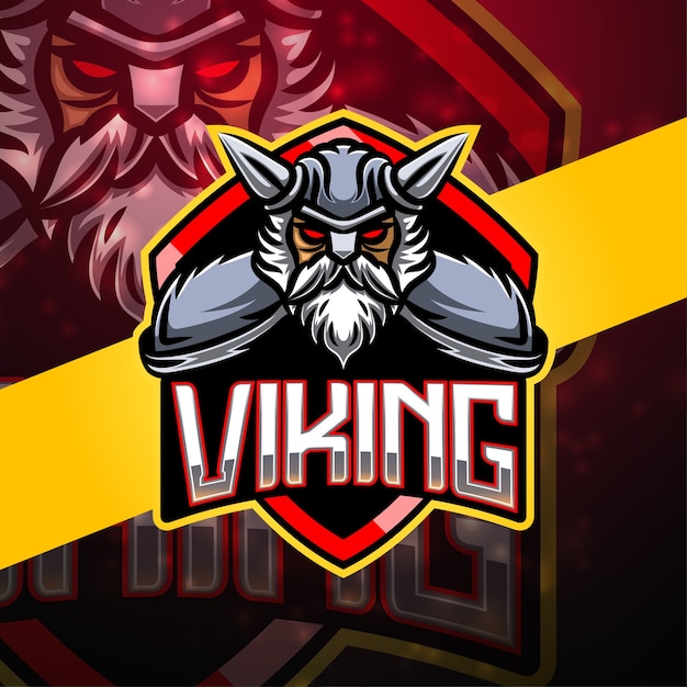 Création de logo de mascotte de sport Viking