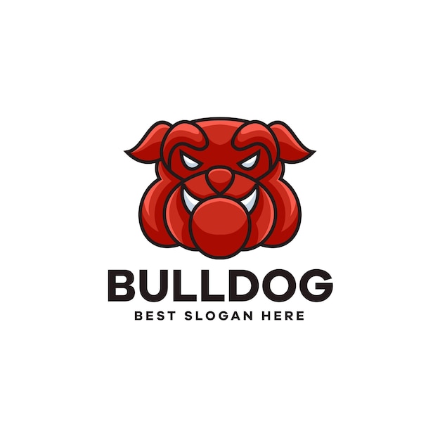 Création De Logo De Mascotte Tête De Bouledogue