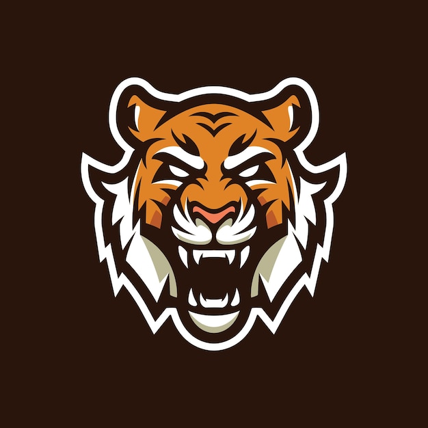 Création De Logo De Mascotte De Tigre