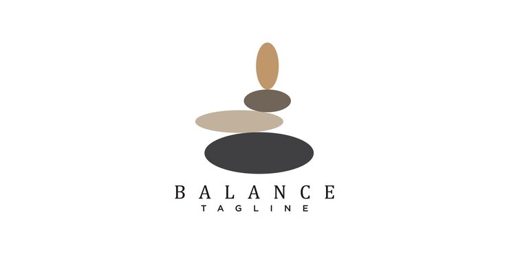 Vecteur création de logo de méditation pour la thérapie de santé