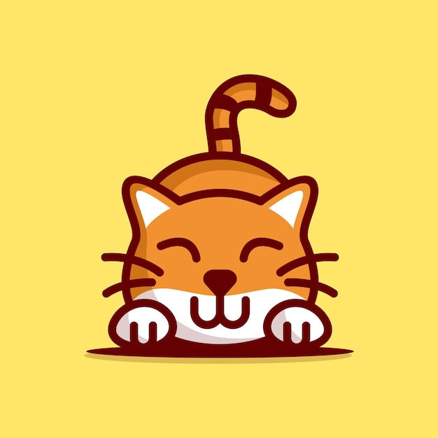 Création De Logo Mignon Chat