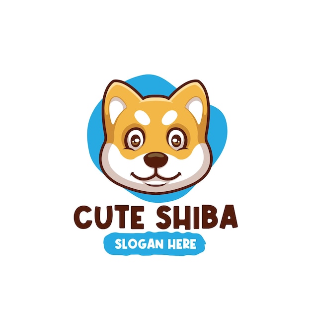 Création De Logo Mignon Shiba Inu Personnage De Dessin Animé Mascotte