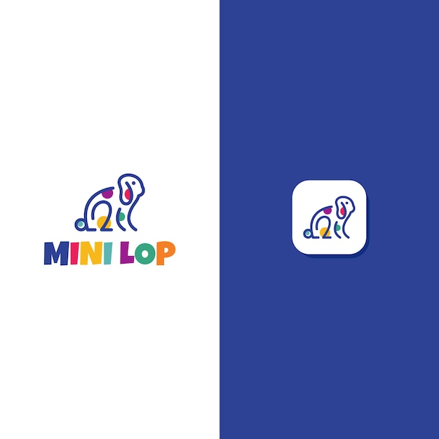 Création De Logo Mini Lapin Bélier