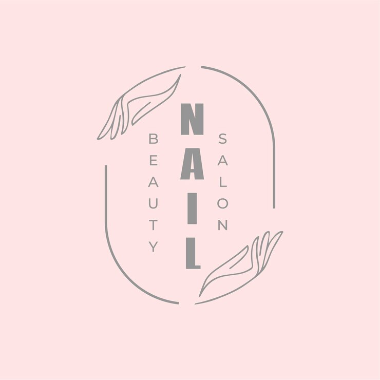 Vecteur création de logo minimal pour salon de beauté des ongles