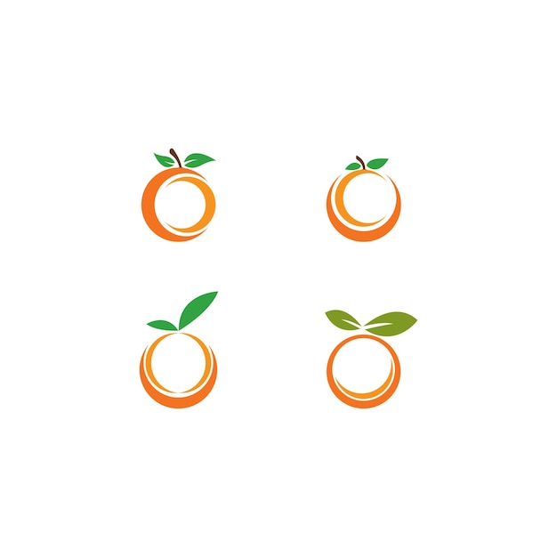 Création De Logo De Modèle Orange
