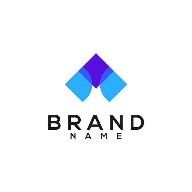 Création de logo moderne lettre M