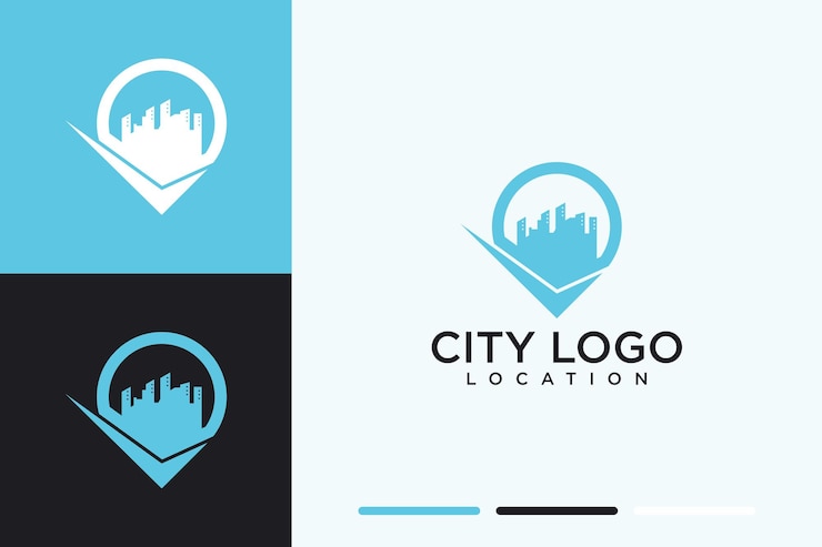 Création de logo moderne pour l'emplacement de la ville