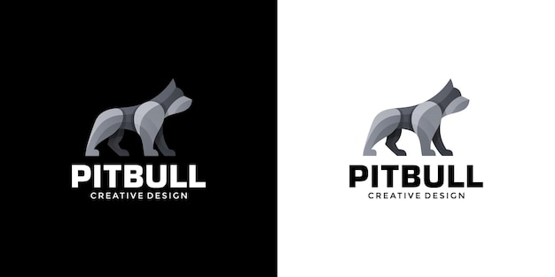 Création de logo moderne, propre et créatif pour chien ou pit-bull