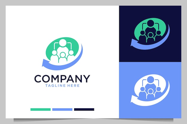 Création de logo moderne de recrutement d'entreprise
