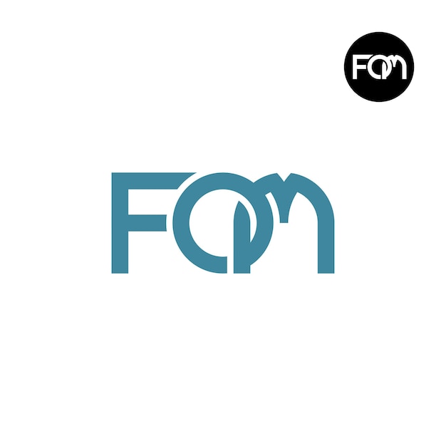 Création de logo monogramme lettre FOM