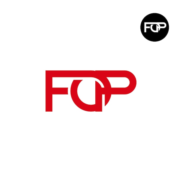 Création de logo monogramme lettre FOP