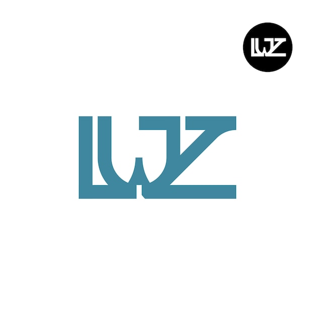 Création de logo monogramme lettre LWZ