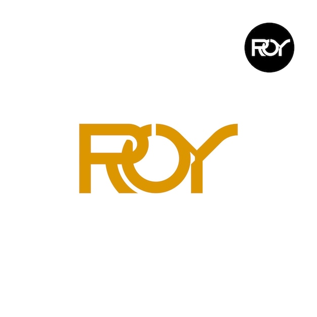 Création De Logo Monogramme Lettre Roy