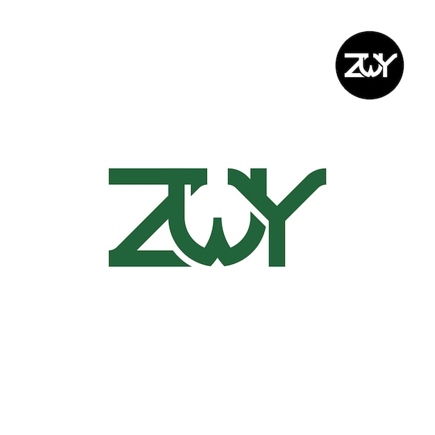 Création De Logo Monogramme Lettre Zwy