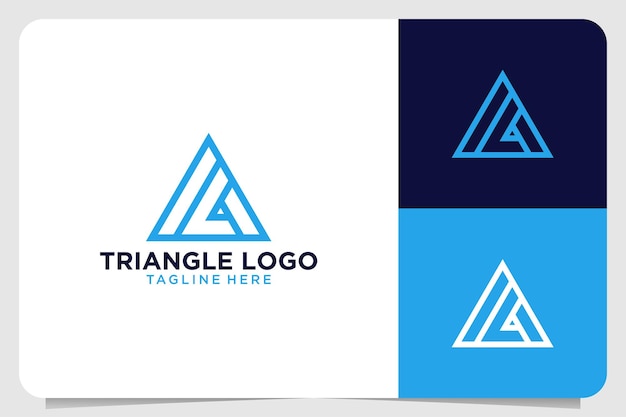 Création De Logo Monogramme Triangle Moderne