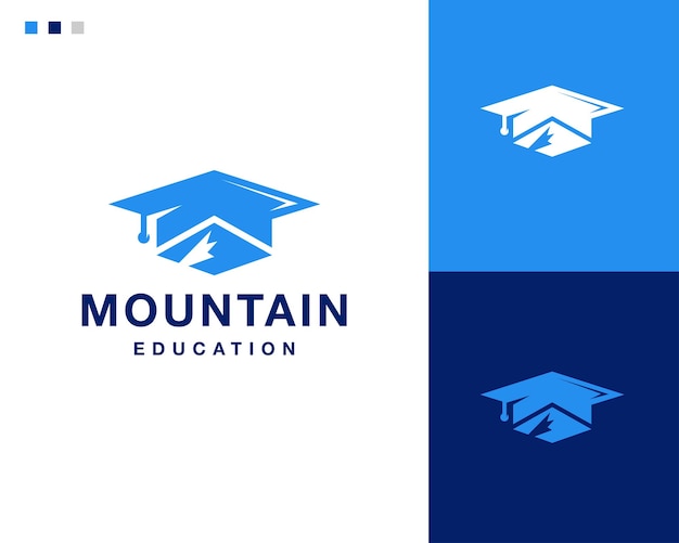 Création de logo de montagne et d'éducation