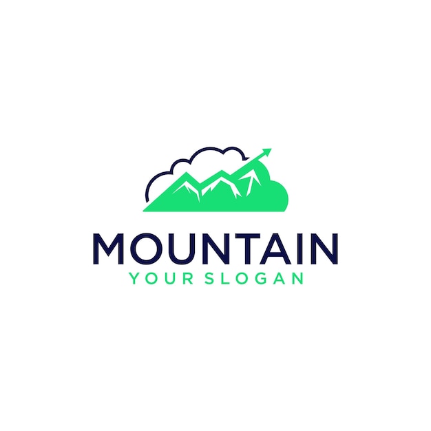 Création De Logo De Montagne Avec Flèche Et Financier