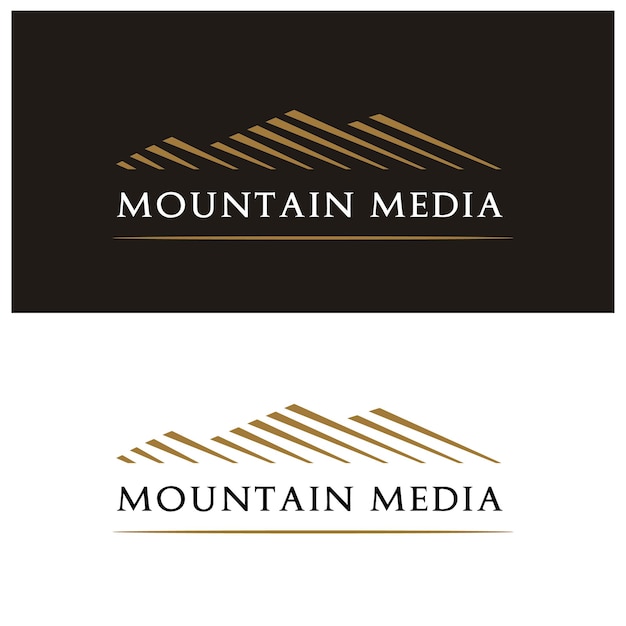 Création De Logo Mountain Peak Hill Mount Avec Un Style Minimaliste Simple Et Moderne