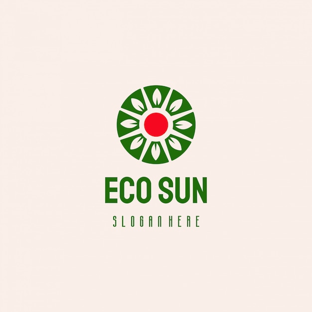 Création De Logo Nature Eco Soleil