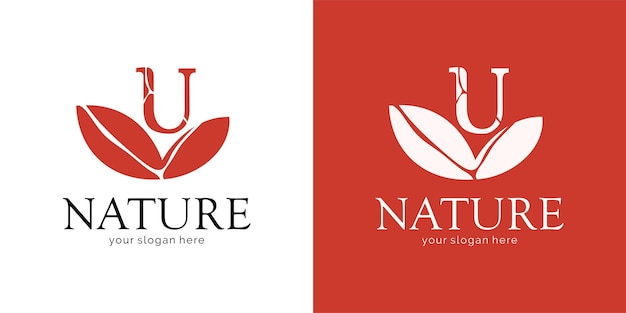 Création De Logo Nature Avec Lettre U