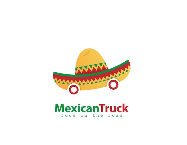 Création De Logo De Nourriture De Camion Mexicain