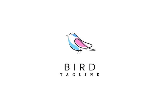 Création de logo oiseau moineau