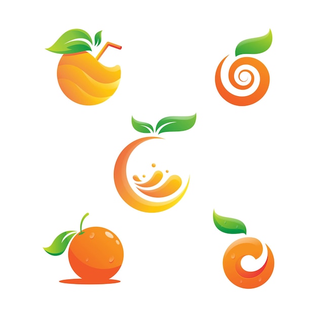 Création De Logo Orange Conception D'illustration D'icône De Vecteur