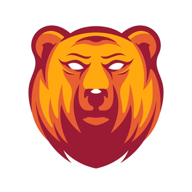 Création De Logo D'ours En Colère