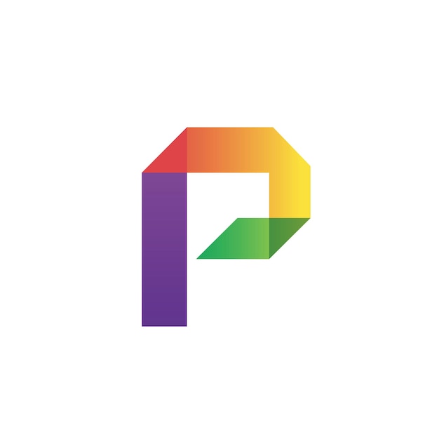 Création de logo p dégradé