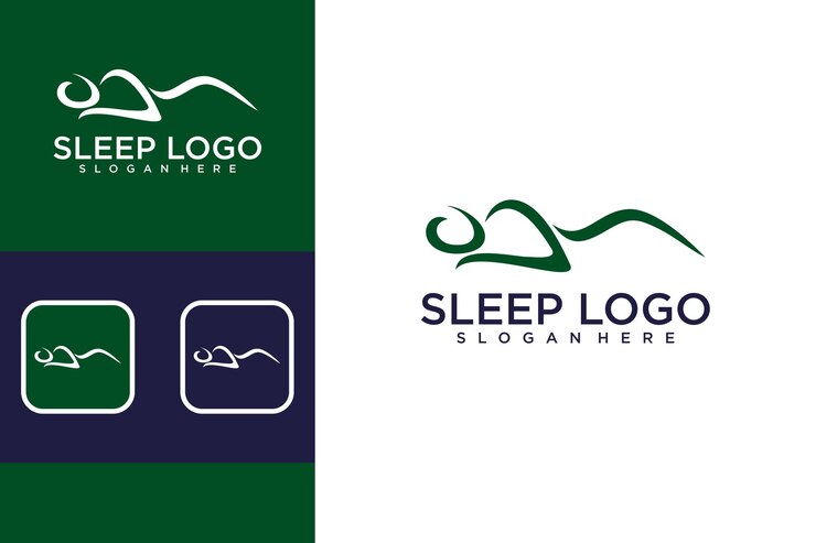 création de logo de personne endormie